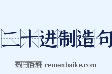 二十进制造句是什么意思的图片